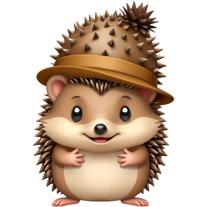 ежик снимающий шляпу emoji