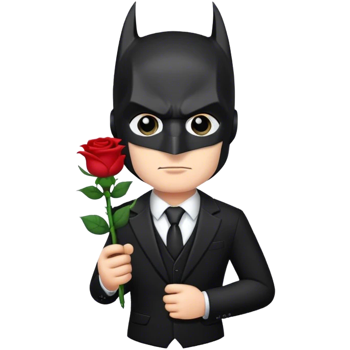 Batman rose emoji