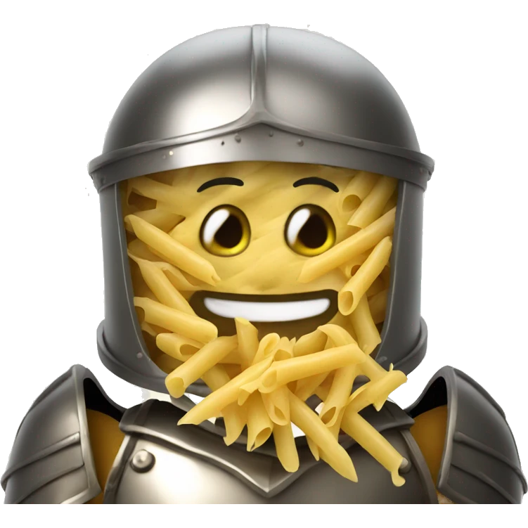 pasta whit armour smilin emoji