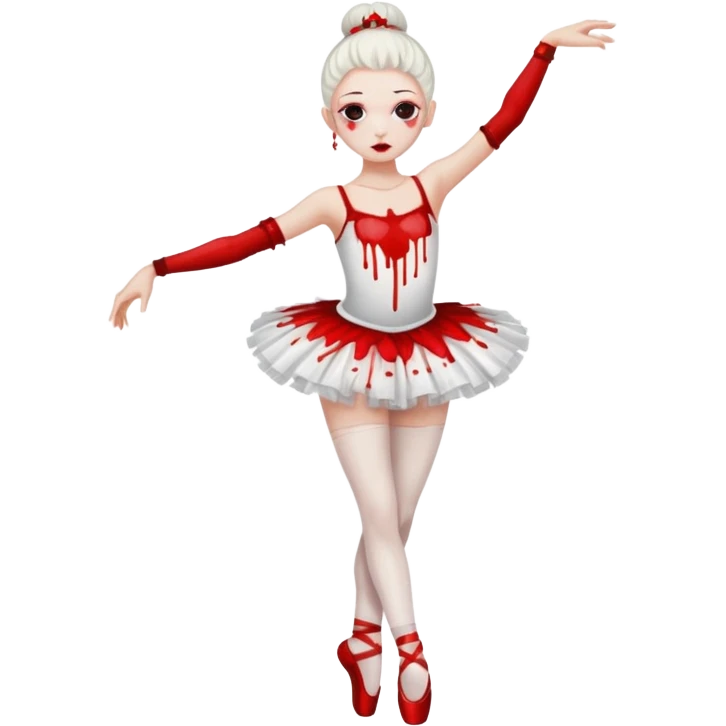 Dancer dead on stage full body  emoji