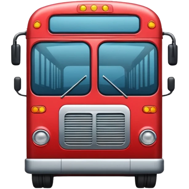 Bus image. View left Side. emoji