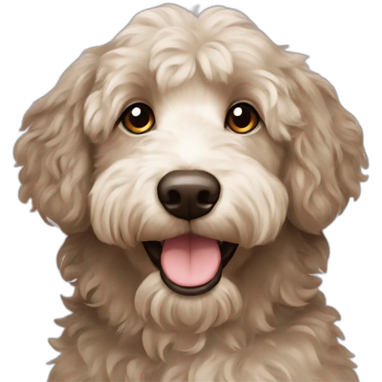 beige aussiedoodle emoji