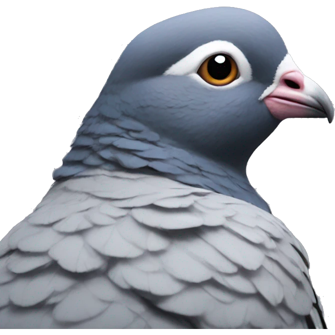 pondering pigeon emoji