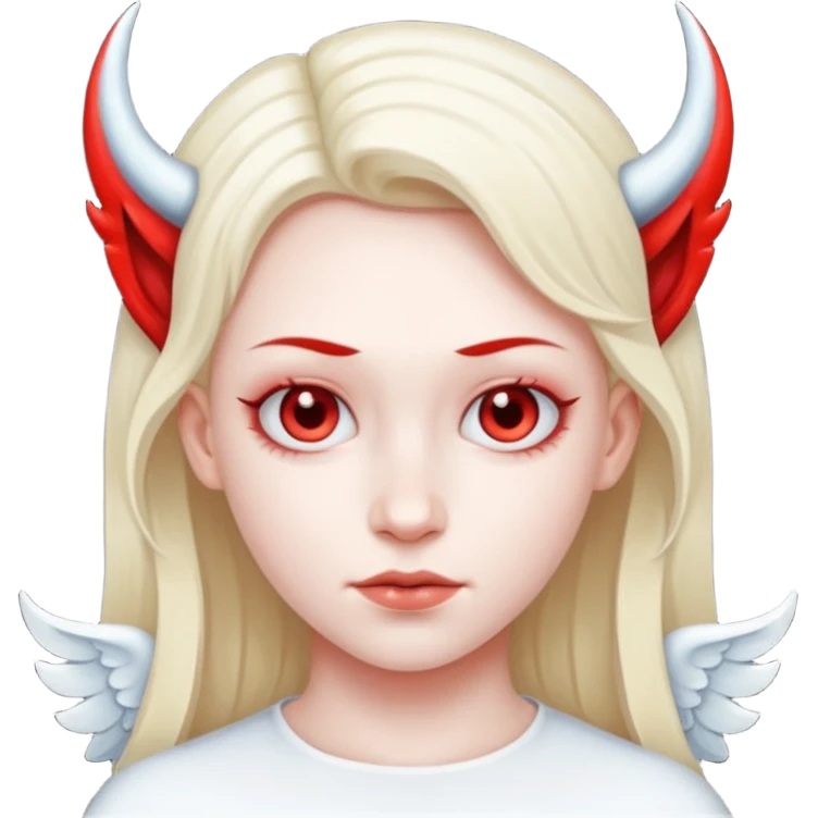 angel and devil mixed emoji