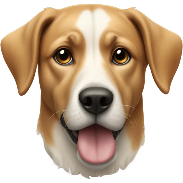 realistic indoor dog portrait emoji