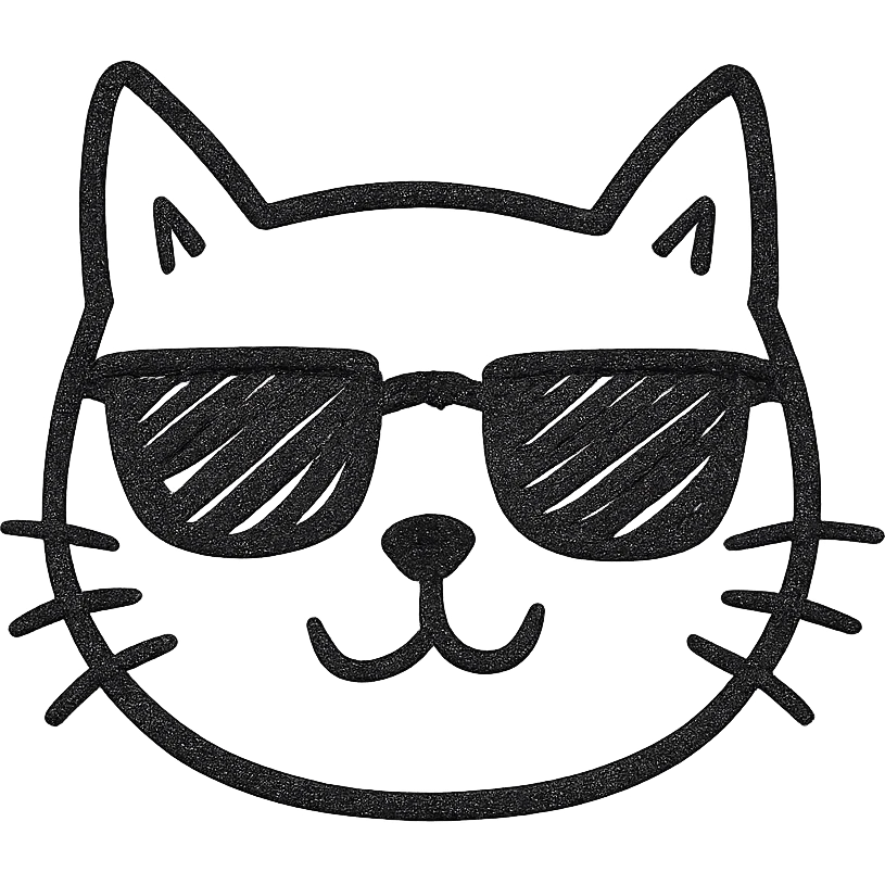 cat wearing sunglasses emoji