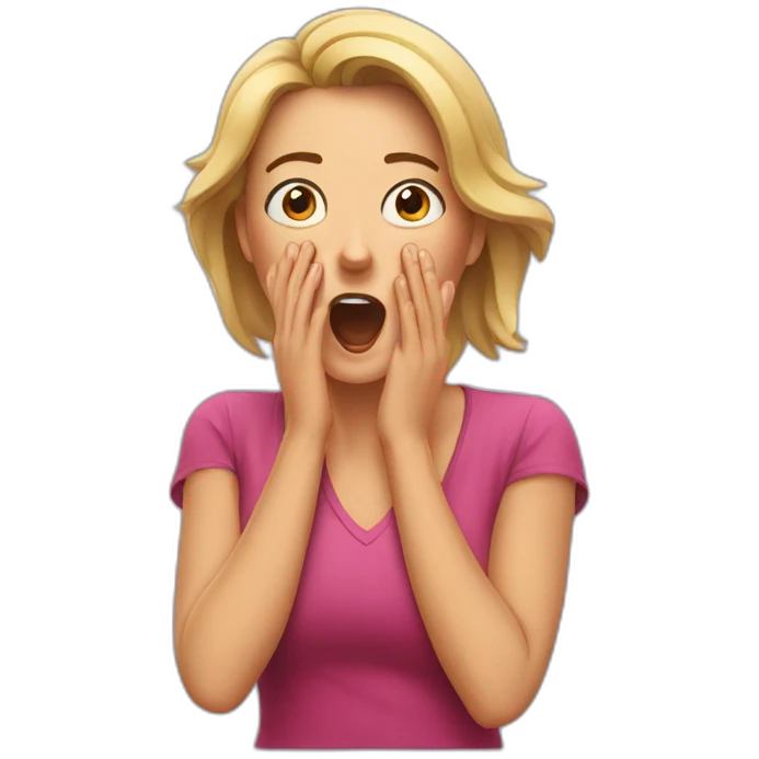 surprised woman slapping her face emoji