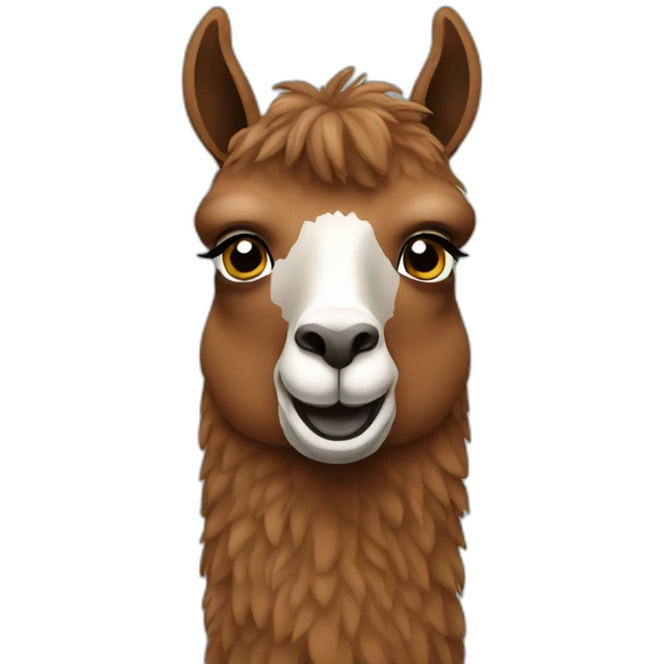 brown llama emoji