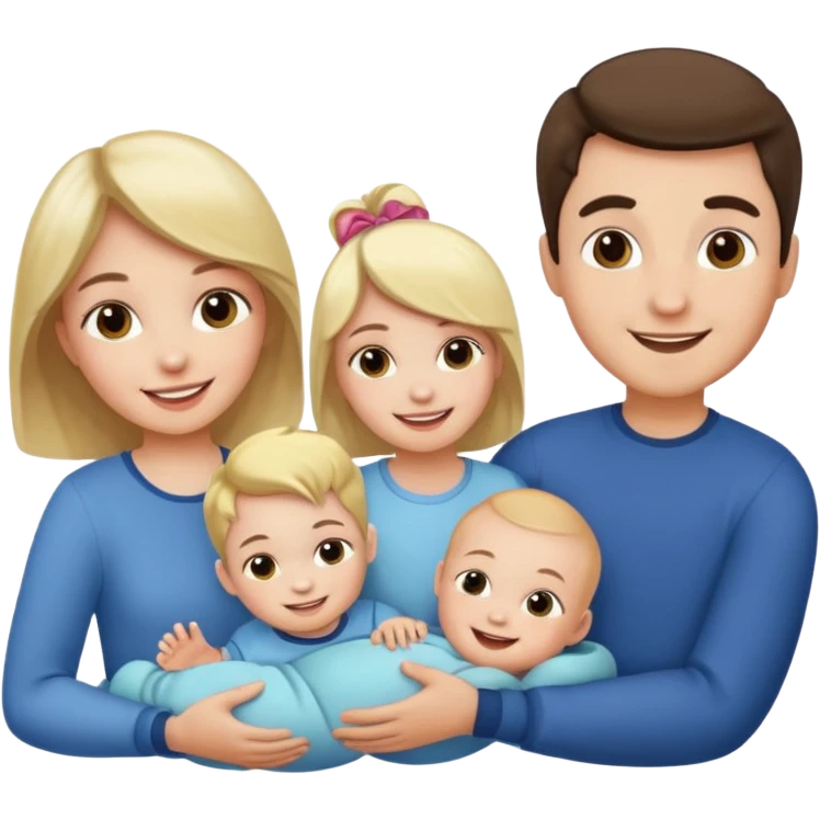 Family Woman Man boy Girl Baby emoji