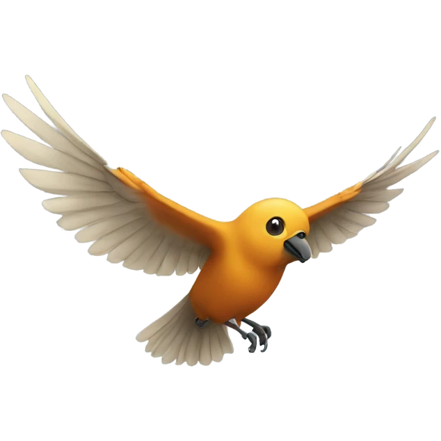 a bird flying emoji