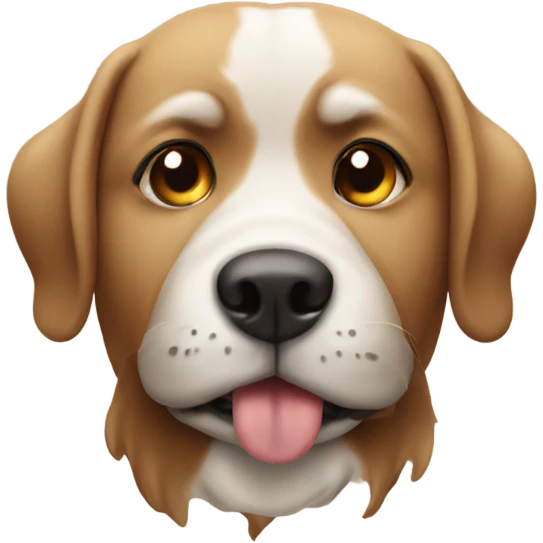 Dog with poop on its head emoji
