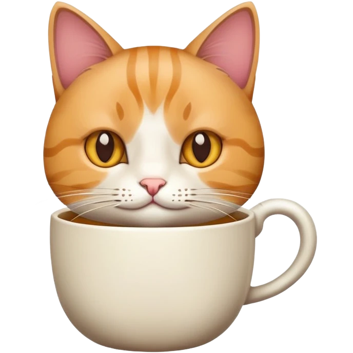 Cat with a cup emoji