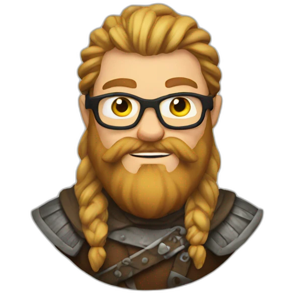 nerdy viking emoji