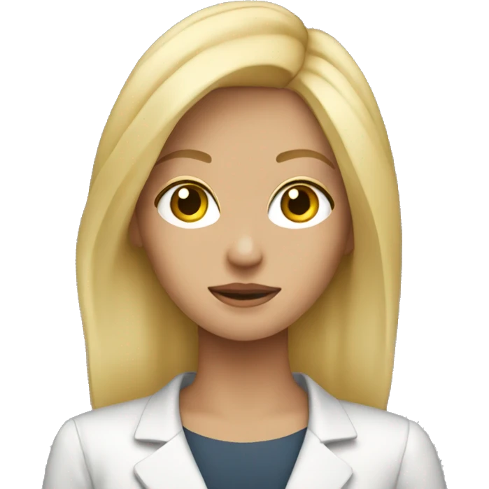 Blonde girl work journalist  emoji