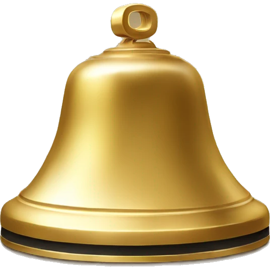 gold hotel reception bell emoji
