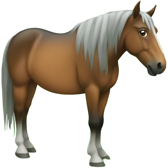 horse eating grass  emoji