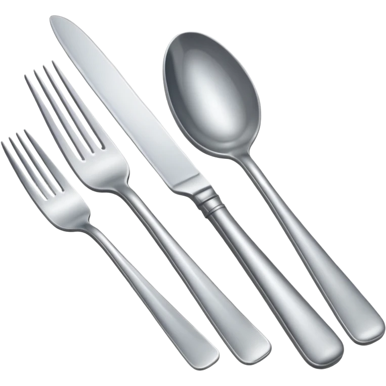 silver cutlery emoji