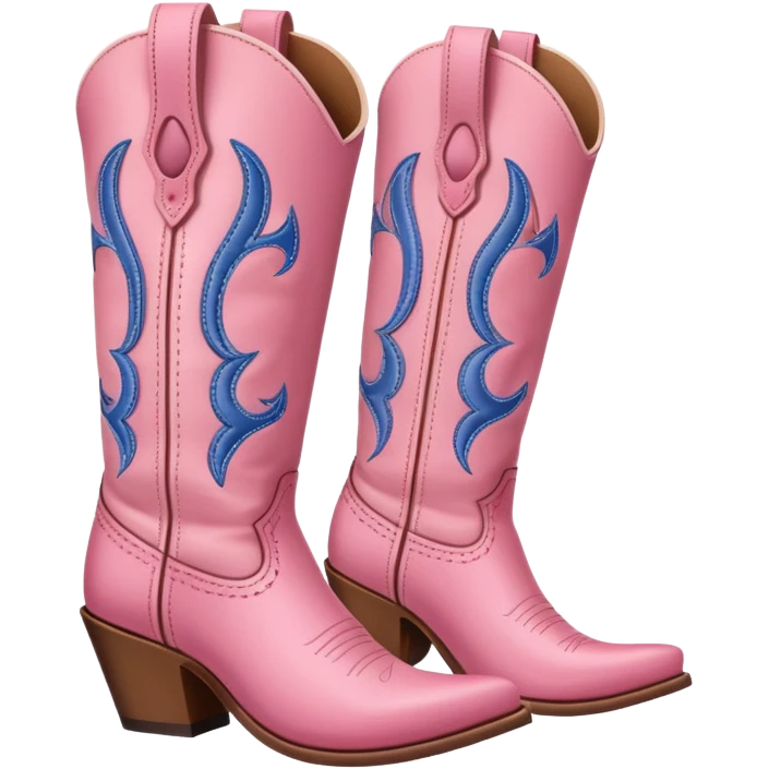 pink cowgirl boot emoji