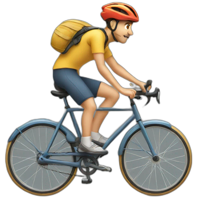 Homme sur vélo emoji