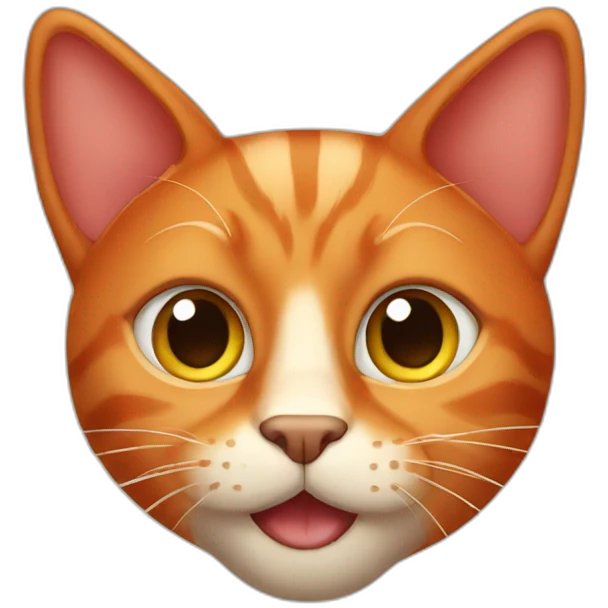 red cat emoji