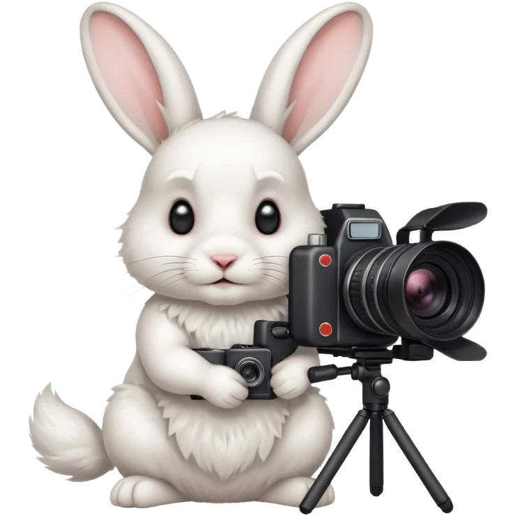 white rabbit camera emoji