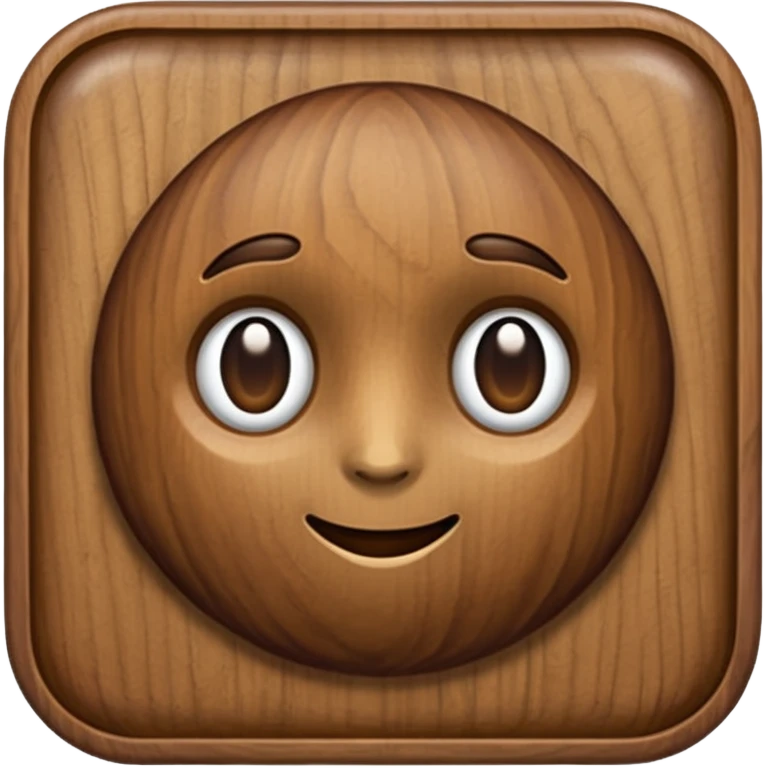 A faceless, plain walnut-shaped emoji emoji