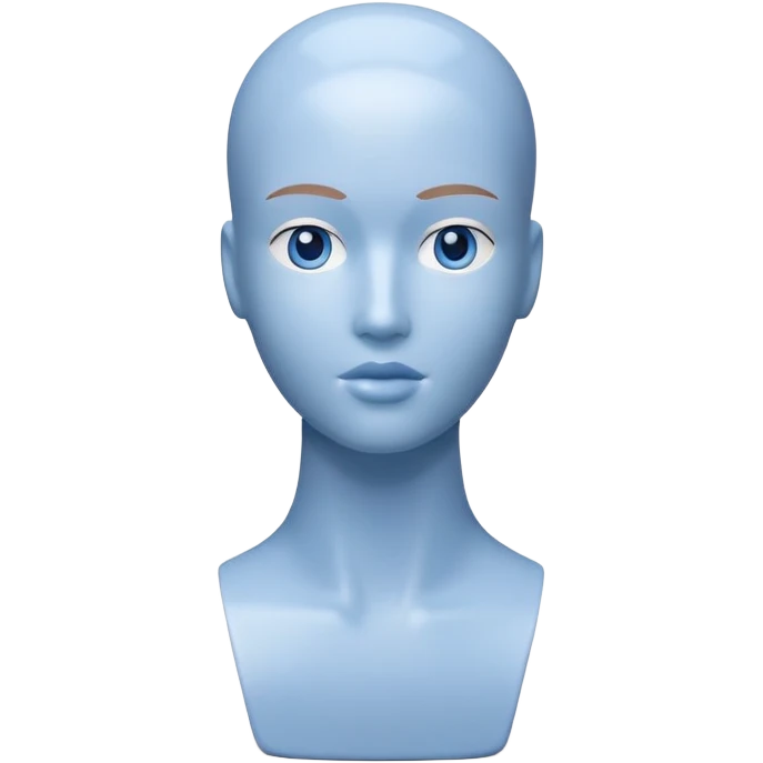 blue test mannequin emoji
