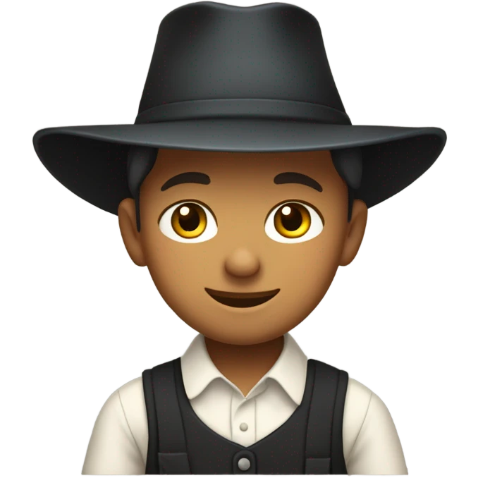 Mexican Amish boy  emoji