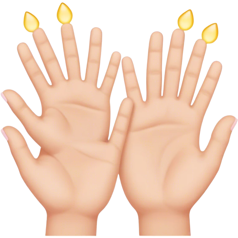 pastel kids hands emoji