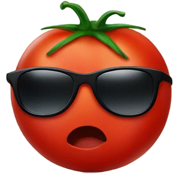 tomatoe with sunglasses emoji