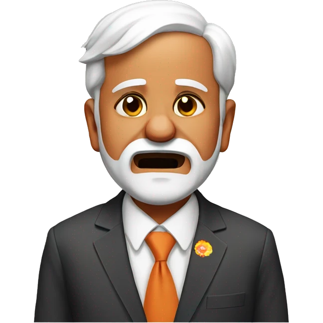 Narendra Modi crying emoji
