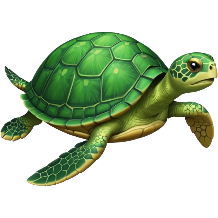 Turtle flying  emoji