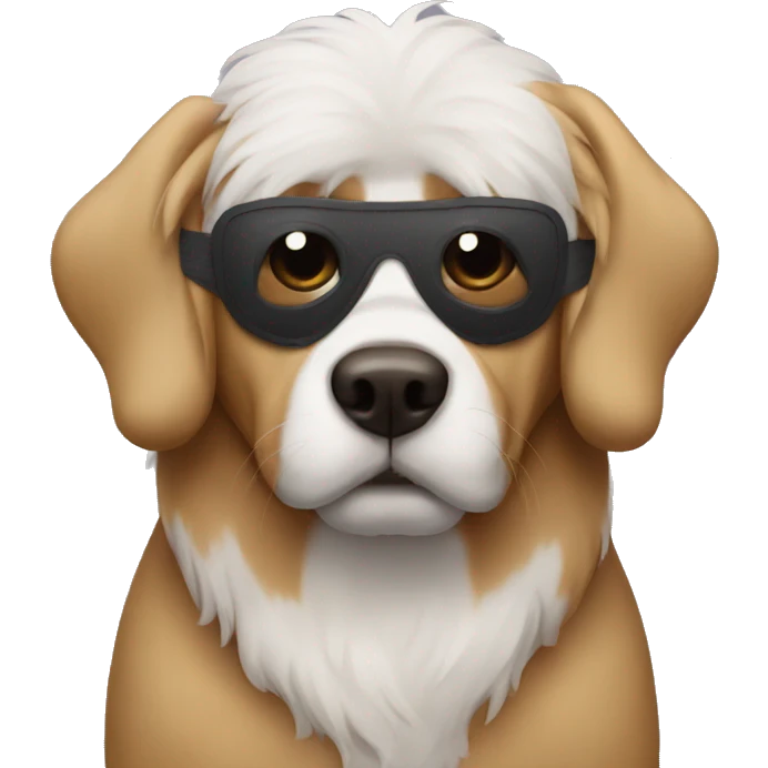 Dog wearing a mask  emoji