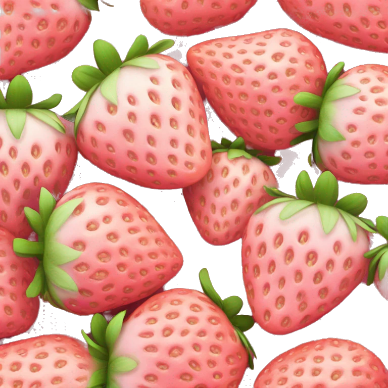 Light pink strawberry  emoji