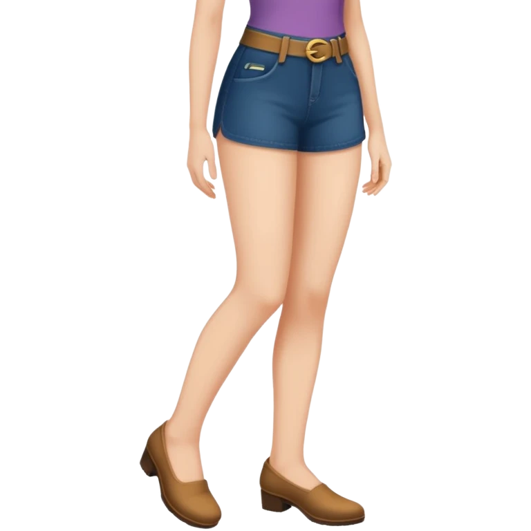 Naked woman from the waist down emoji