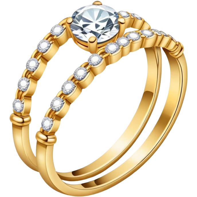 jewelry shop with diamond rings and gold bracelets emoji