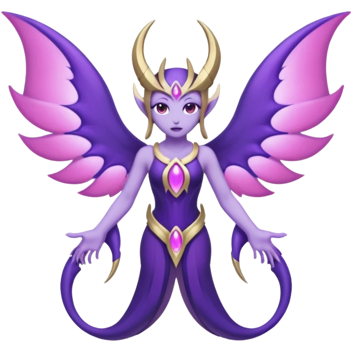 Pokemon legendary purple and pink lunala emoji