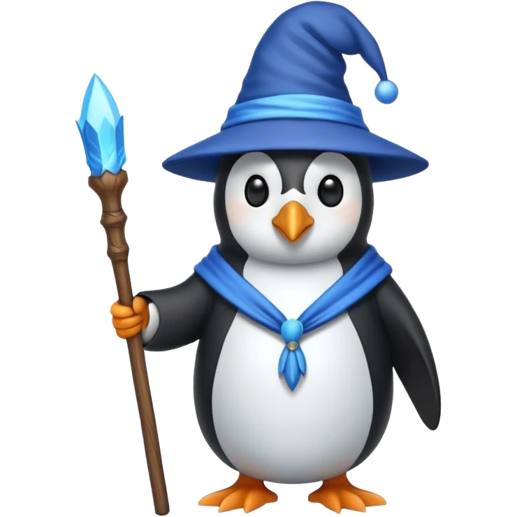 Penguin Wizard emoji