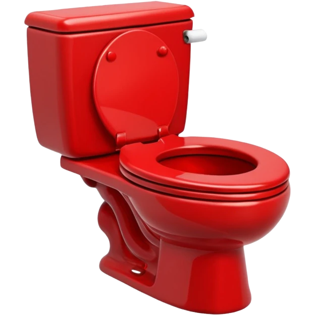 evil red toilet emoji