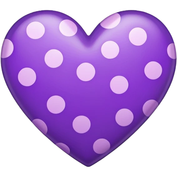 purple heart with a polka dot pattern emoji