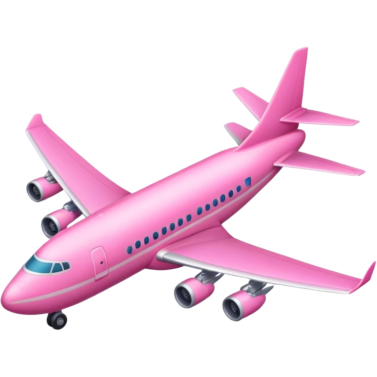 Pink airoplane emoji
