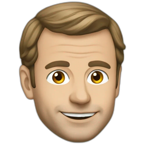 Macron sur un hélephan emoji