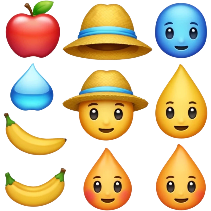 ganchito aesthetic de colores emoji