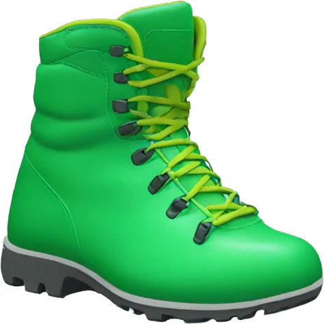 Green sport boots emoji