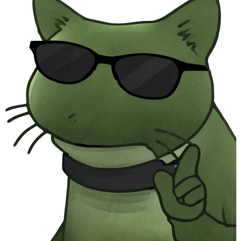 Cat with sunglasses emoji