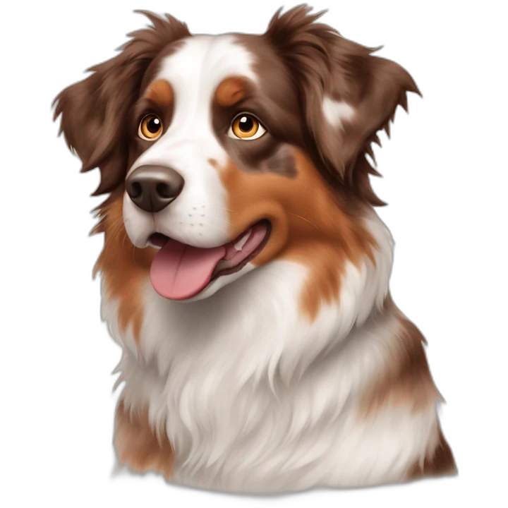 Red merle Australian Shepherd emoji
