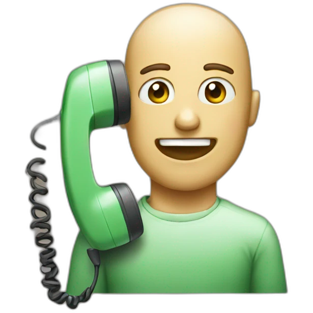 using telephone emoji