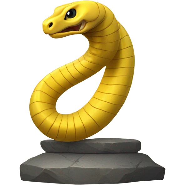 "cobra yellow light" in tube glass support stone emoji
