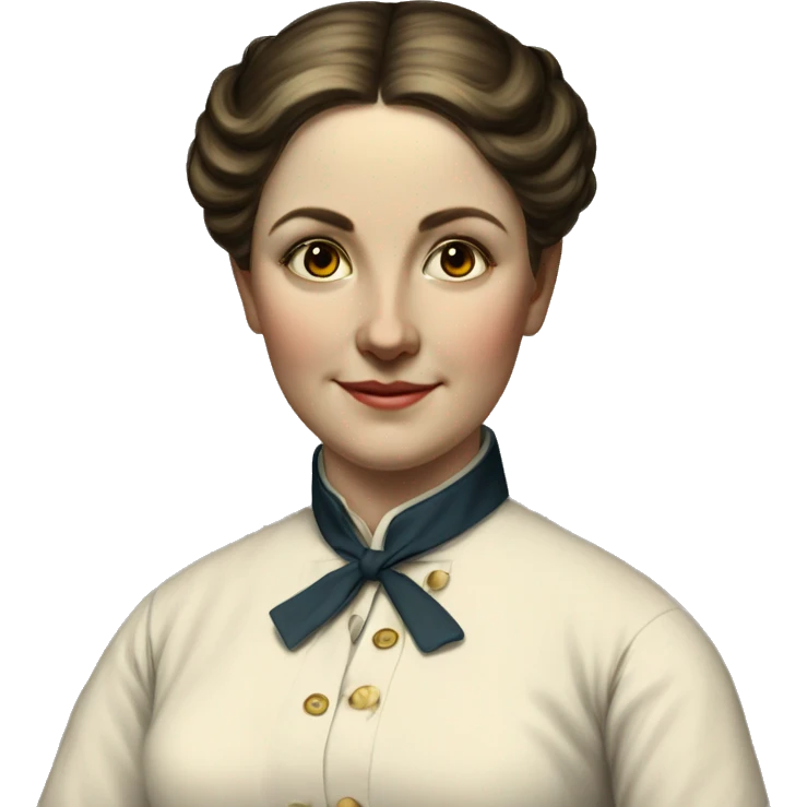 Full-length nurse 1870 emoji