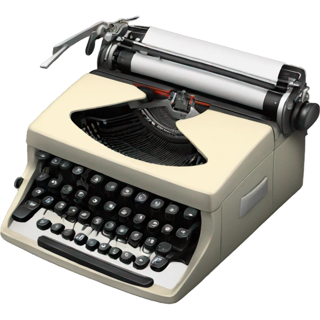 Remington portable typewriter emoji